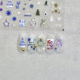 christmas tree nail sticker